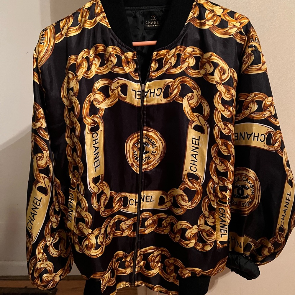 1990’s vintage Chanel bomber jacket, mint condition, never worn.